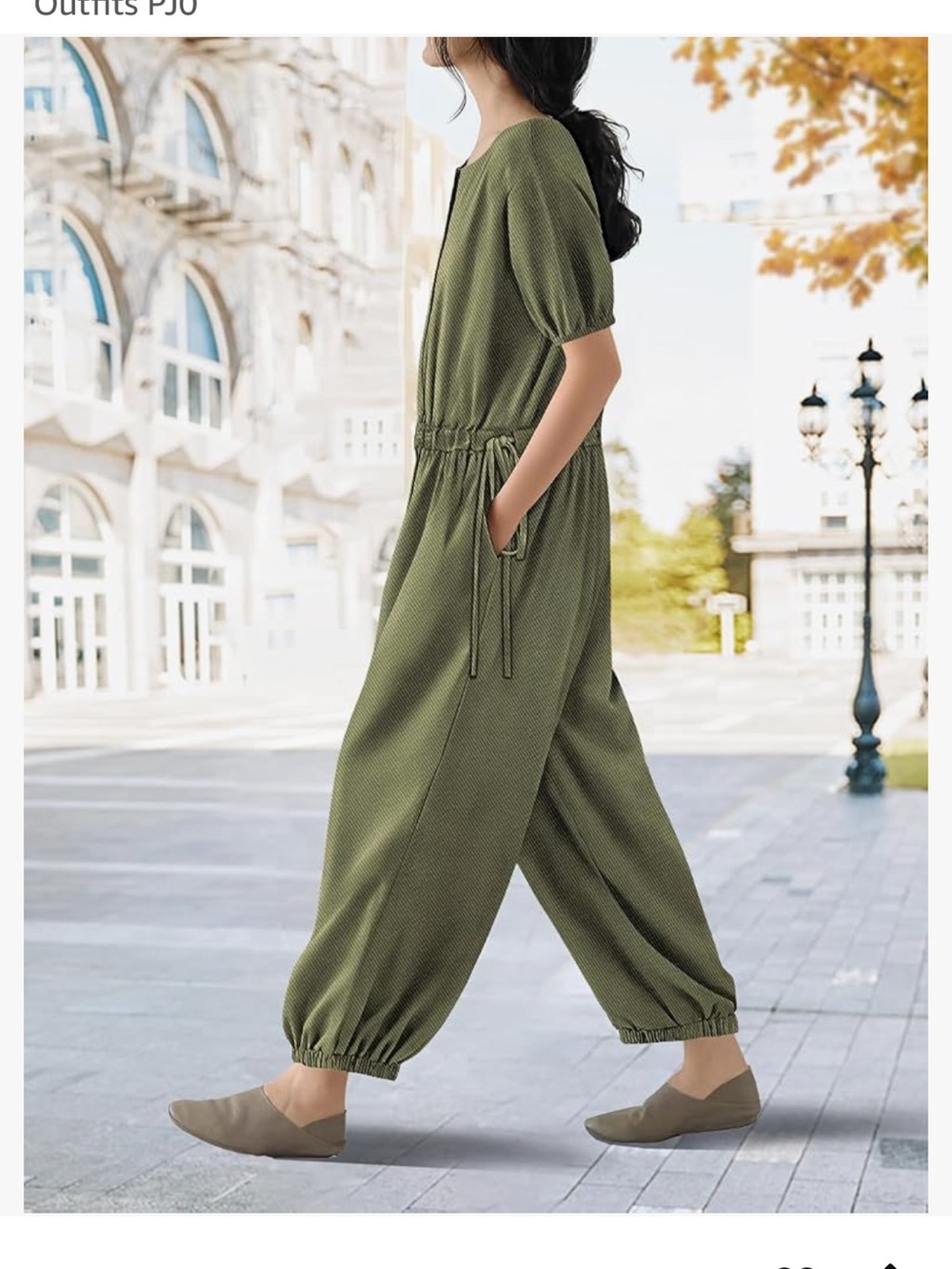 Jumpsuits for Women Casual Floral Boho Cropped Drawstring Rompers Short Sleeve